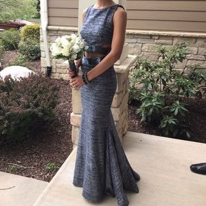 Jovani Two-Piece Jersey Prom Dress
